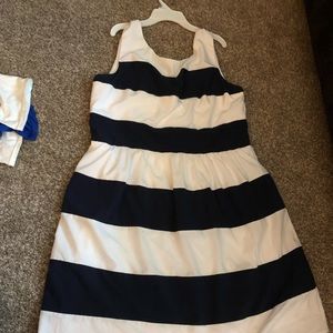 Navy and white dress size 16 from dress barn
